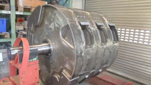 Rotor dynamisch gewuchtet (7.700 kg) – Präzisionswuchten in Güteklasse Q 6,3 bei 377 U/min Wuchten_dynamisches Ausuchten von Rotoren bis 10 Tonnen - Lohnwuchten - Wuchtunternehmen - Rotor auswuchten im Lohn in NRW_47441